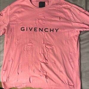 Givenchy Pink Distressed Men's Shirt